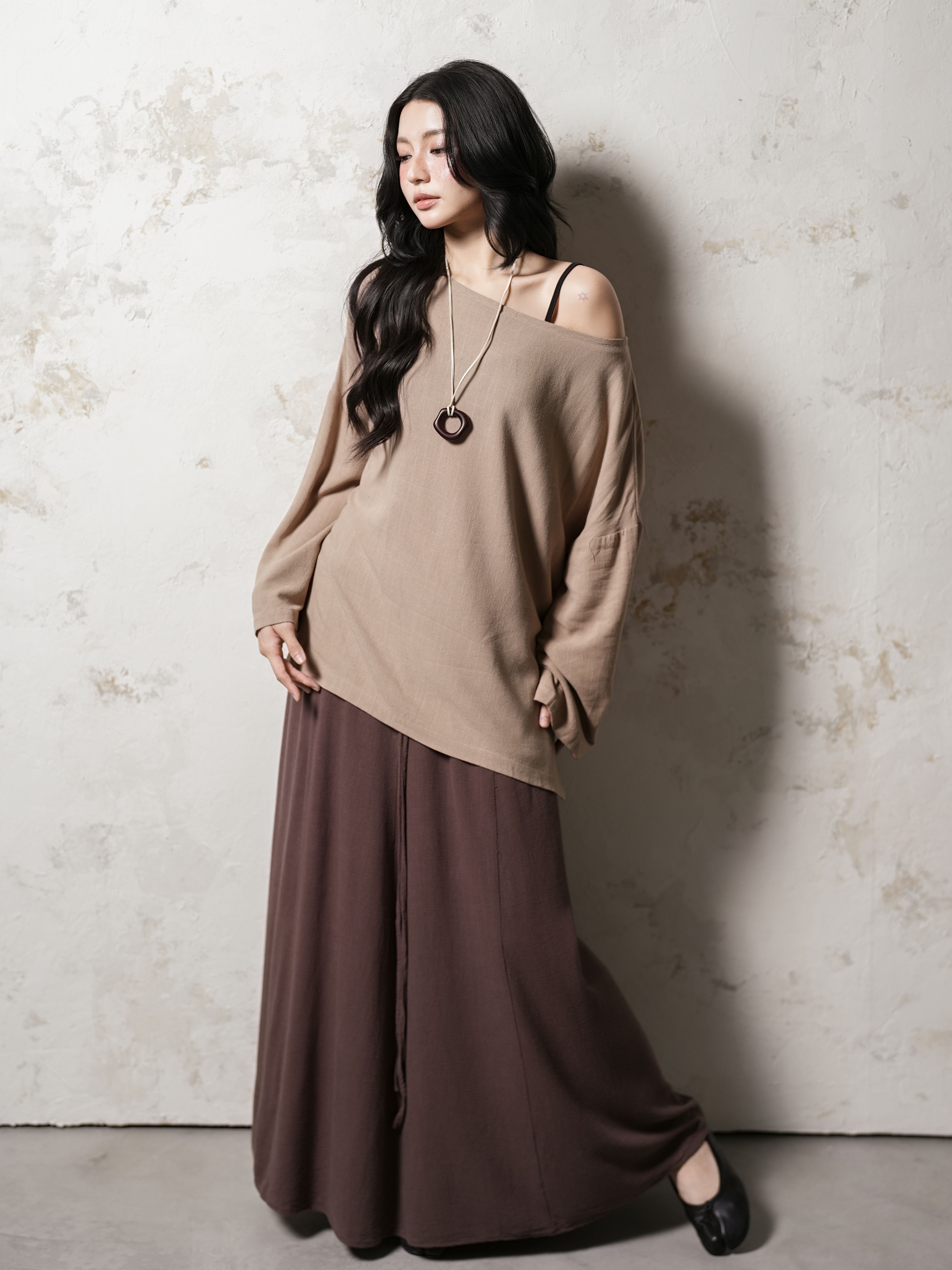 MIKI SKIRT (chân váy linen xoè)